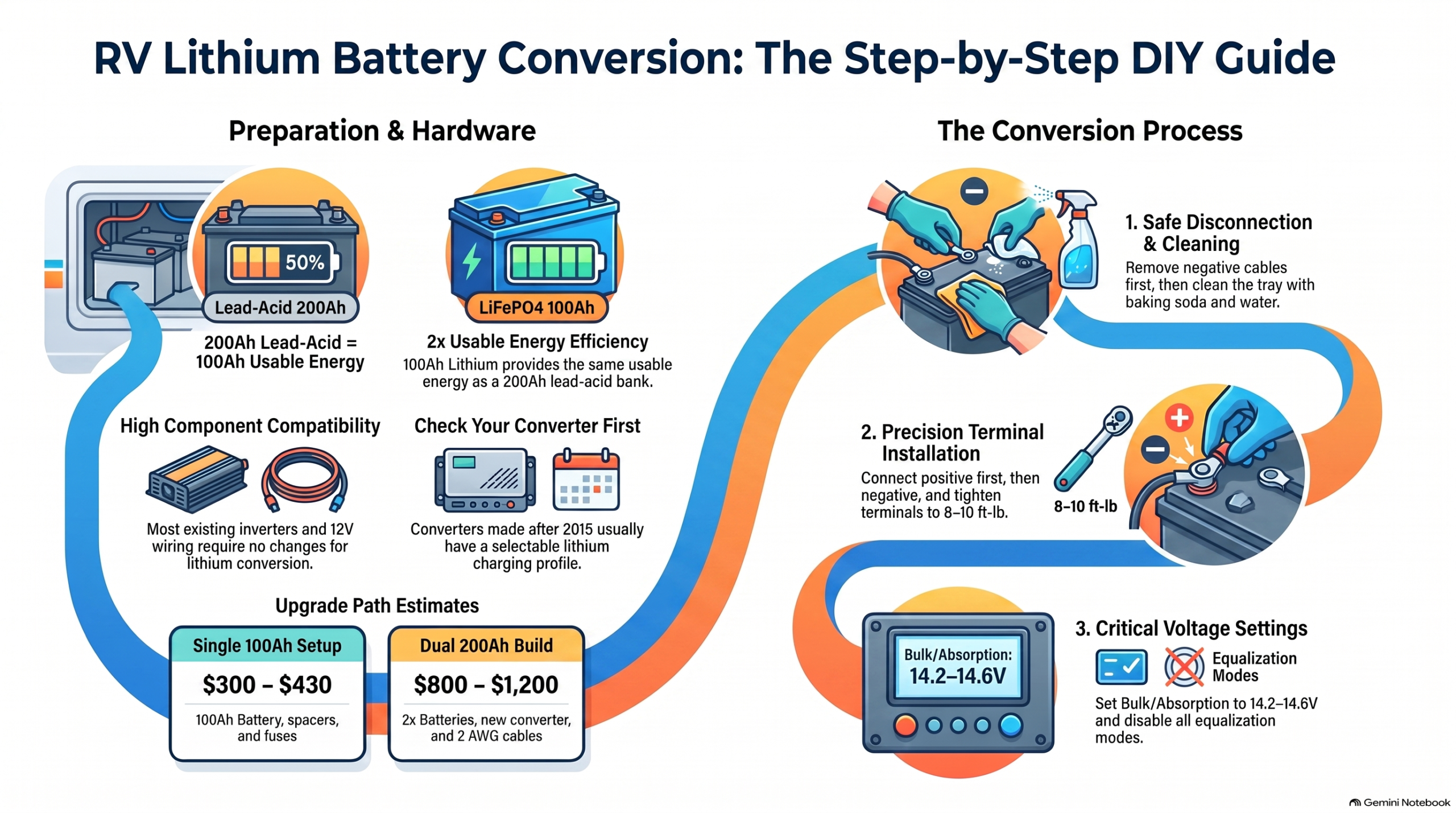 lithium battery conversion guide for rv