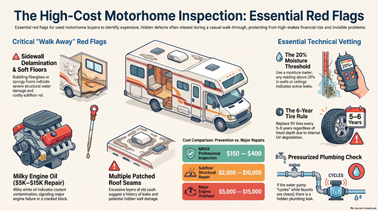motorhome pre-purchase checklist