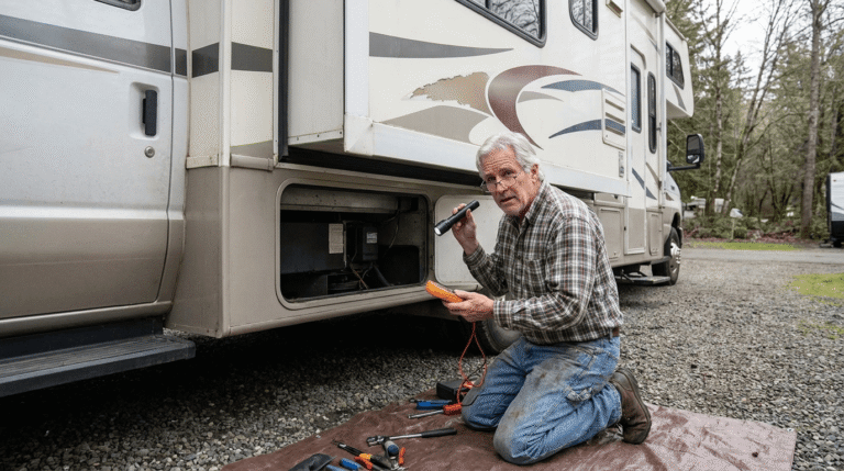 man troubleshooting class c rv slideout