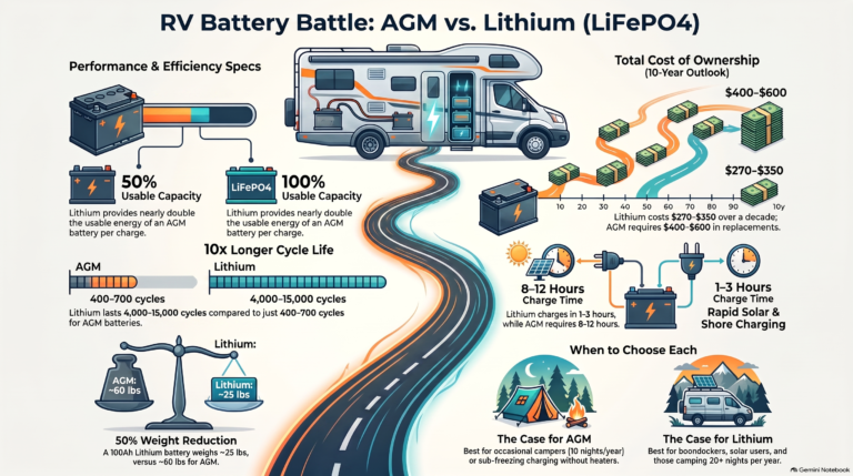 agm vs lithium rv batteries