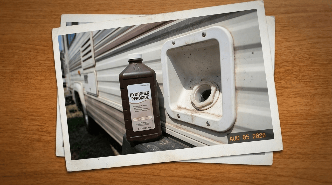 hydrogen peroxide and rv water tank