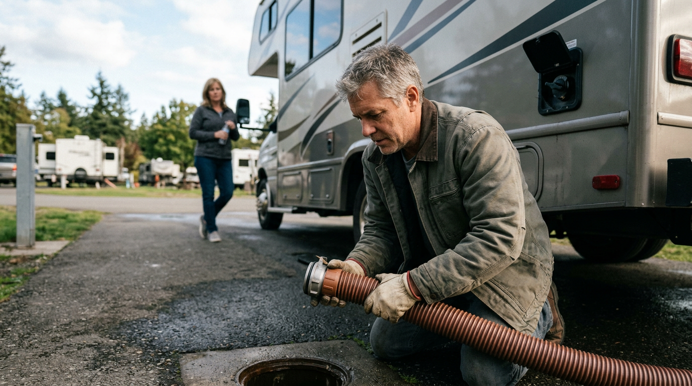 rv black tank clean out guide